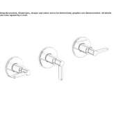 3-hole concealed shower faucet with diverter Wamboin