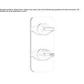 Concealed thermostatic shower mixer with plate Ararat