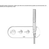 Thermostatic shower faucet with a shower hand Ararat