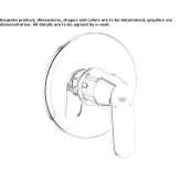 Single-lever shower faucet Sciaves