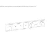 Concealed thermostatic shower faucet Pincourt
