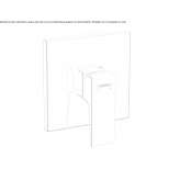 Concealed shower faucet Ceton