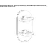 Thermostatic shower tap with plate Ararat
