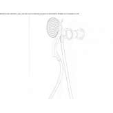 2-hole shower mixer with hand shower Usicayos