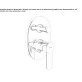 Single-lever shower faucet with diverter Noank