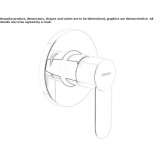 Single-lever shower faucet Noank
