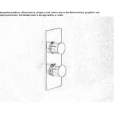 2-hole thermostatic shower faucet Jedwabno