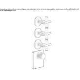 4-hole metal thermostatic shower faucet Ballarat