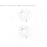2-hole concealed shower faucet Kuhmo