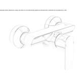 2-hole single lever shower faucet Brusperk
