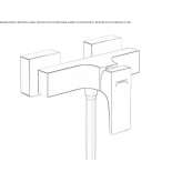 2-hole single lever shower faucet Ceton