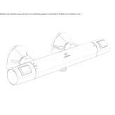 External thermostatic shower faucet Choloma