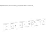 Concealed thermostatic shower faucet Pincourt