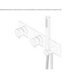 Stainless steel shower faucet with hand shower Kuhmo