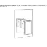1-hole metal shower faucet with plate Petina