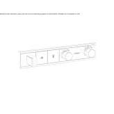 Concealed thermostatic shower faucet Pincourt