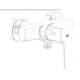 2-hole single lever shower faucet Lattes