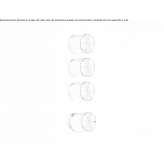 Thermostatic stainless steel shower faucet Mondejar