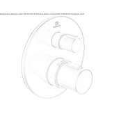 Concealed thermostatic shower faucet Decize