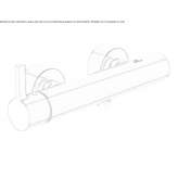 External single-lever shower faucet Decize