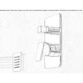 Shower tap with plate Yaguaron