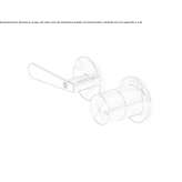 Stainless steel shower faucet/shut-off valve Moerdijk