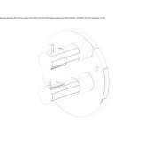 Concealed brass shower faucet with plate Byram