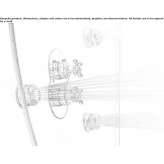 Chrome-plated thermostatic shower mixer with plate Pertek