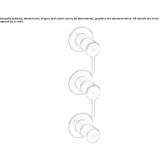 Thermostatic set with 2 shut-off valves Hoshcha