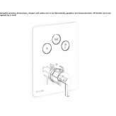 Concealed thermostatic shower faucet with diverter Wamboin
