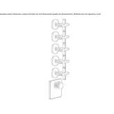 6-hole, concealed, metal shower faucet with thermostat Ballarat