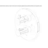 Concealed thermostatic shower faucet with diverter Byram