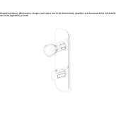 Concealed thermostatic brass shower faucet with diverter Beznea
