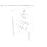 Concealed shower faucet with a switch Uxheim