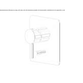 Single-lever shower faucet with diverter Urpay