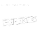 Concealed thermostatic shower faucet Pincourt