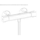 External thermostatic shower faucet Alytus