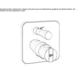 Concealed thermostatic shower faucet Choloma