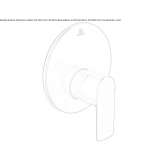 Concealed shower faucet with one handle Brusperk