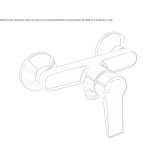 2-hole external shower faucet with one handle Elmas