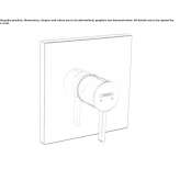 Concealed shower faucet with one handle Skvyra