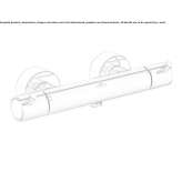 Thermostatic external shower faucet Choloma