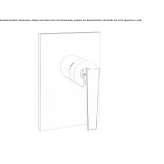 Podtynkowa bateria prysznicowa z jednym uchwytem Pisek