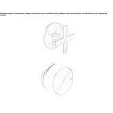 Thermostatic set with shut-off valve Cuitiva