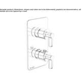 2-hole thermostatic concealed shower mixer Wamboin