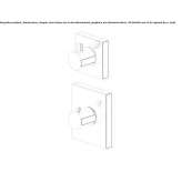 2-hole thermostatic shower faucet with diverter Byram