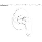 Concealed shower faucet with one handle Triunfo