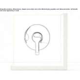Single-handle shower faucet in a modern style Szamocin