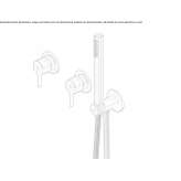 Stainless steel shower faucet with hand shower Irodouer