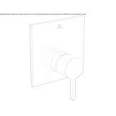 Concealed shower faucet with one handle Uxheim